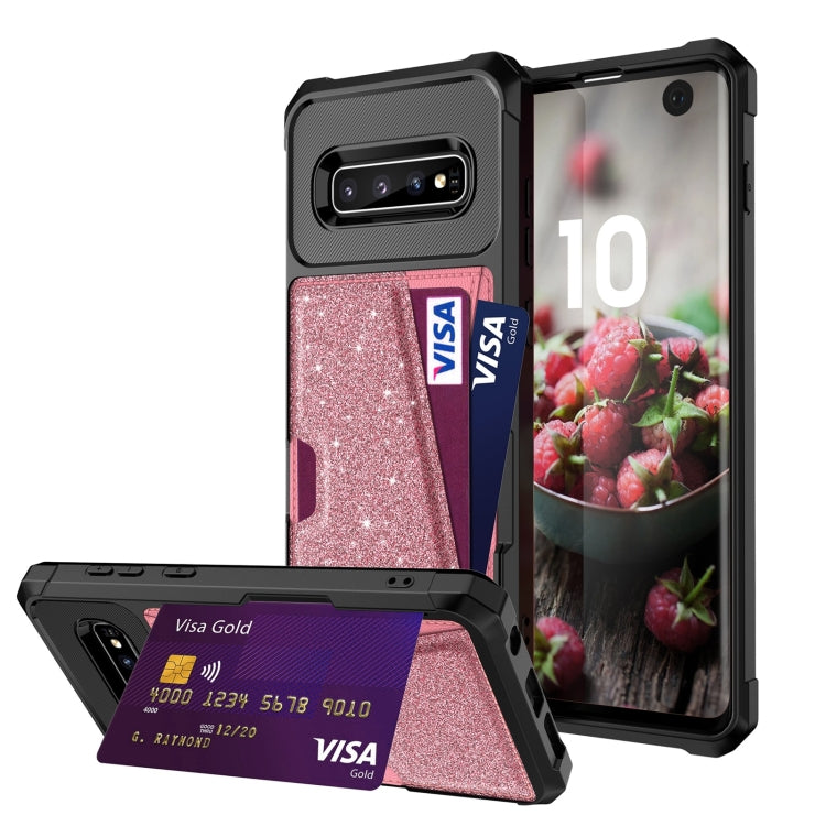 Custodia per cellulare con borsa magnetica glitterata, For Samsung Galaxy S10, For Samsung Galaxy S10+, For Samsung Galaxy S10e, For Samsung Galaxy S9, For Samsung Galaxy S9+, For Samsung Galaxy Note9