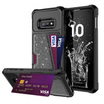 Custodia per cellulare con borsa magnetica glitterata, For Samsung Galaxy S10, For Samsung Galaxy S10+, For Samsung Galaxy S10e, For Samsung Galaxy S9, For Samsung Galaxy S9+, For Samsung Galaxy Note9