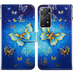 Custodia per telefono in pelle flip orizzontale con motivo dipinto, For Xiaomi Redmi Note 11 Pro 4G / 5G, For Xiaomi Redmi Note 11 Global, For Xiaomi Poco M4 Pro, For Xiaomi Poco M4 Pro 5G