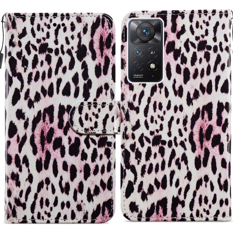Custodia per telefono in pelle flip orizzontale con motivo dipinto, For Xiaomi Redmi Note 11 Pro 4G / 5G, For Xiaomi Redmi Note 11 Global, For Xiaomi Poco M4 Pro, For Xiaomi Poco M4 Pro 5G