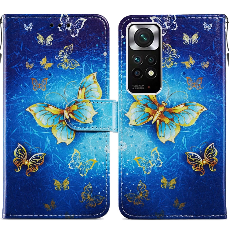 Custodia per telefono in pelle flip orizzontale con motivo dipinto, For Xiaomi Redmi Note 11 Pro 4G / 5G, For Xiaomi Redmi Note 11 Global, For Xiaomi Poco M4 Pro, For Xiaomi Poco M4 Pro 5G