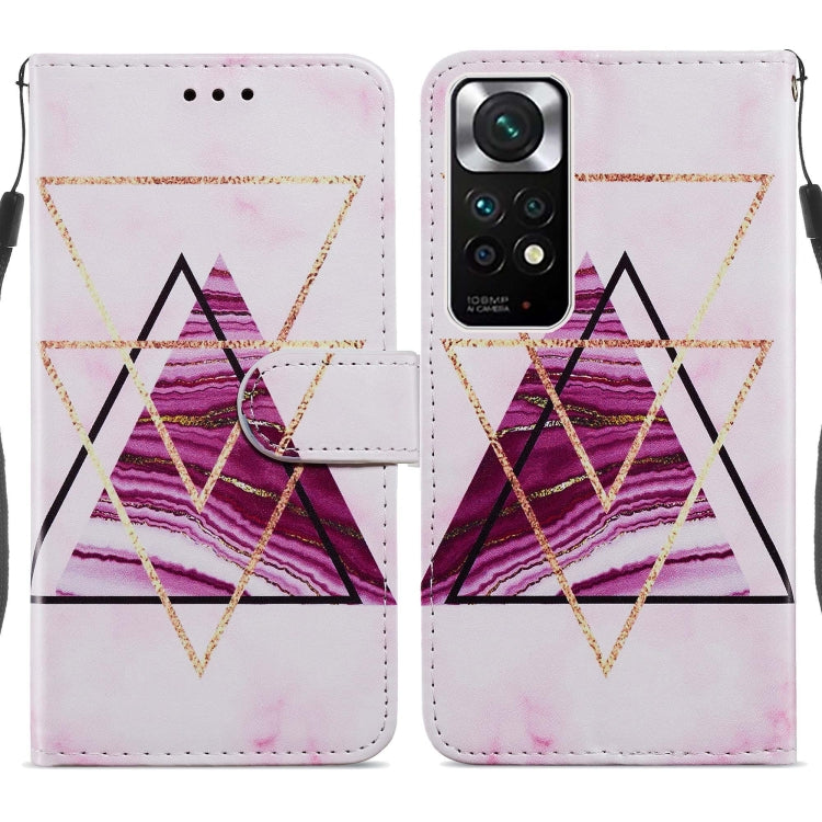 Custodia per telefono in pelle flip orizzontale con motivo dipinto, For Xiaomi Redmi Note 11 Pro 4G / 5G, For Xiaomi Redmi Note 11 Global, For Xiaomi Poco M4 Pro, For Xiaomi Poco M4 Pro 5G