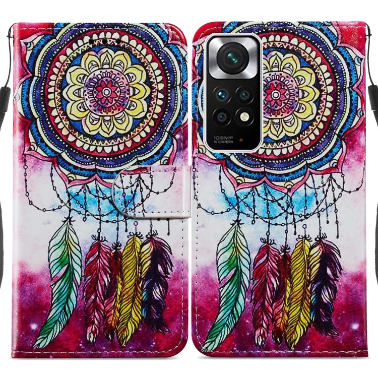 Custodia per telefono in pelle flip orizzontale con motivo dipinto, For Xiaomi Redmi Note 11 Pro 4G / 5G, For Xiaomi Redmi Note 11 Global, For Xiaomi Poco M4 Pro, For Xiaomi Poco M4 Pro 5G