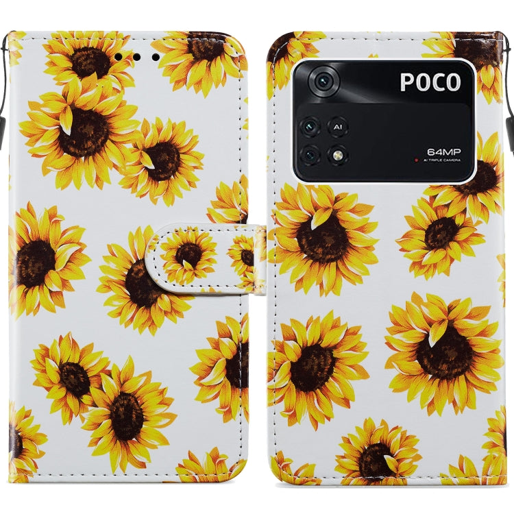 Custodia per telefono in pelle flip orizzontale con motivo dipinto, For Xiaomi Redmi Note 11 Pro 4G / 5G, For Xiaomi Redmi Note 11 Global, For Xiaomi Poco M4 Pro, For Xiaomi Poco M4 Pro 5G