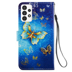 Custodia per telefono in pelle flip orizzontale con motivo dipinto, For Samsung Galaxy A13 4G, For Samsung Galaxy A23