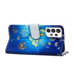 Custodia per telefono in pelle flip orizzontale con motivo dipinto, For Samsung Galaxy A13 4G, For Samsung Galaxy A23