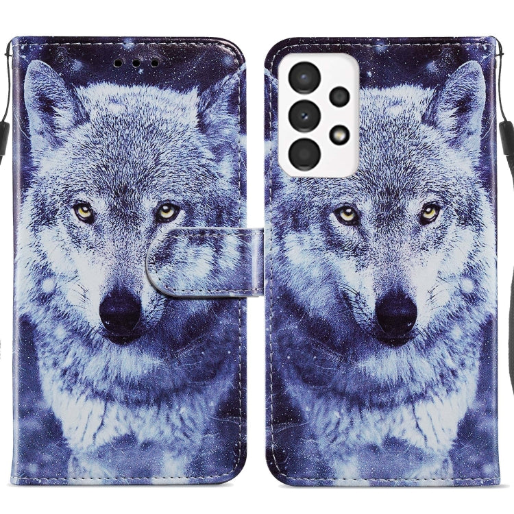 Custodia per telefono in pelle flip orizzontale con motivo dipinto, For Samsung Galaxy A13 4G, For Samsung Galaxy A23