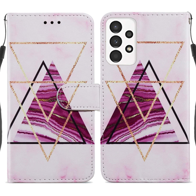 Custodia per telefono in pelle flip orizzontale con motivo dipinto, For Samsung Galaxy A13 4G, For Samsung Galaxy A23