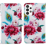 Custodia per telefono in pelle flip orizzontale con motivo dipinto, For Samsung Galaxy A13 4G, For Samsung Galaxy A23