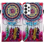 Custodia per telefono in pelle flip orizzontale con motivo dipinto, For Samsung Galaxy A13 4G, For Samsung Galaxy A23