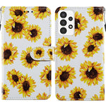 Custodia per telefono in pelle flip orizzontale con motivo dipinto, For Samsung Galaxy A13 4G, For Samsung Galaxy A23