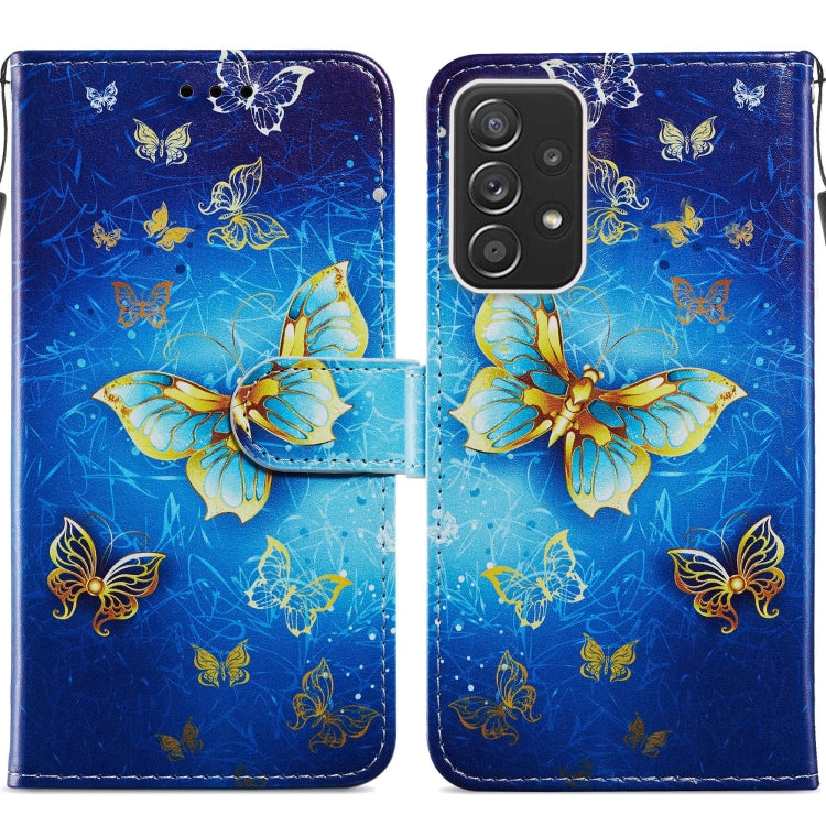 Custodia per telefono in pelle flip orizzontale con motivo dipinto, For Samsung Galaxy A13 4G, For Samsung Galaxy A23