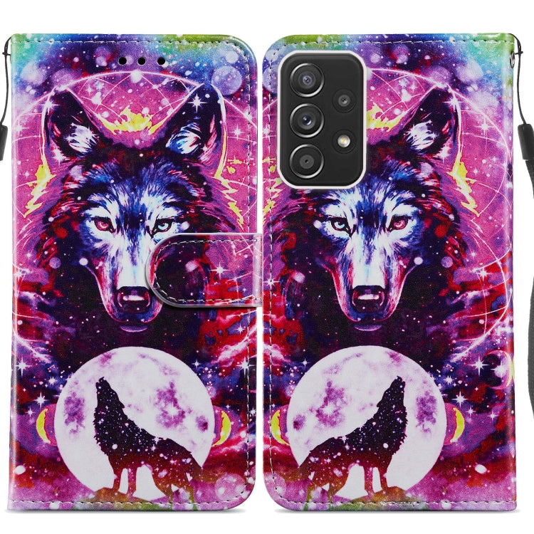 Custodia per telefono in pelle flip orizzontale con motivo dipinto, For Samsung Galaxy A13 4G, For Samsung Galaxy A23