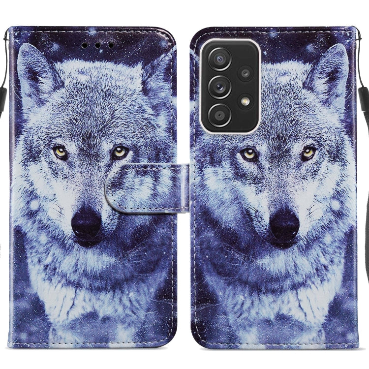 Custodia per telefono in pelle flip orizzontale con motivo dipinto, For Samsung Galaxy A13 4G, For Samsung Galaxy A23