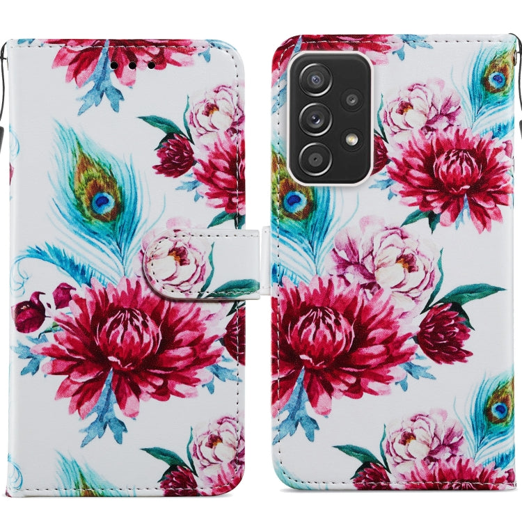 Custodia per telefono in pelle flip orizzontale con motivo dipinto, For Samsung Galaxy A13 4G, For Samsung Galaxy A23