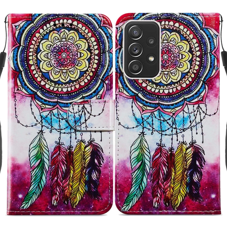 Custodia per telefono in pelle flip orizzontale con motivo dipinto, For Samsung Galaxy A13 4G, For Samsung Galaxy A23