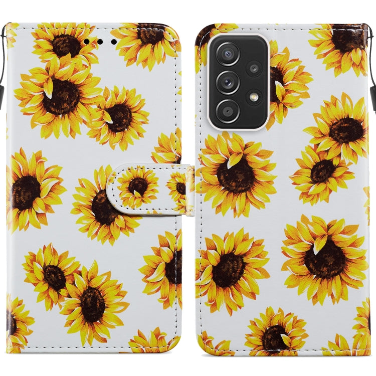 Custodia per telefono in pelle flip orizzontale con motivo dipinto, For Samsung Galaxy A13 4G, For Samsung Galaxy A23