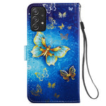 Custodia per telefono in pelle flip orizzontale con motivo dipinto, For Samsung Galaxy A33 5G, For Samsung Galaxy A53 5G