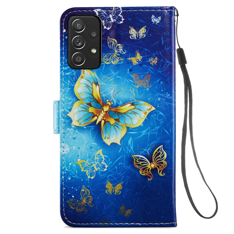 Custodia per telefono in pelle flip orizzontale con motivo dipinto, For Samsung Galaxy A33 5G, For Samsung Galaxy A53 5G