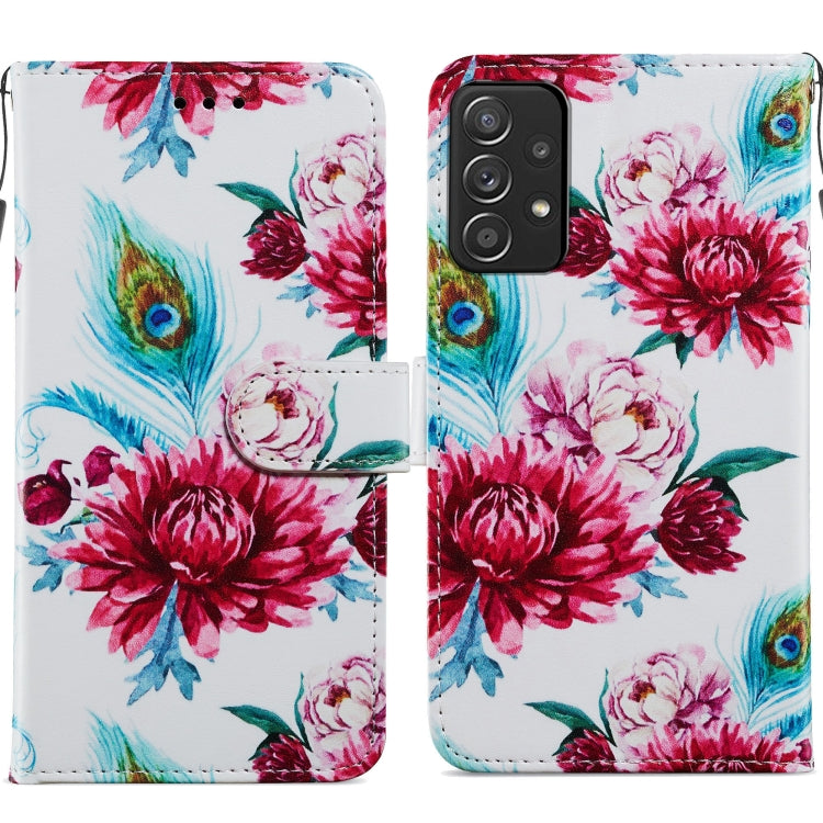 Custodia per telefono in pelle flip orizzontale con motivo dipinto, For Samsung Galaxy A33 5G, For Samsung Galaxy A53 5G