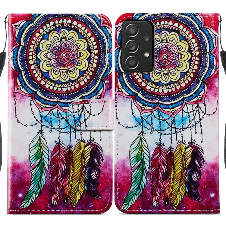 Custodia per telefono in pelle flip orizzontale con motivo dipinto, For Samsung Galaxy A33 5G, For Samsung Galaxy A53 5G