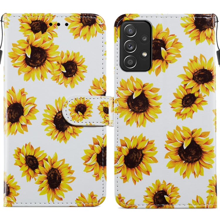 Custodia per telefono in pelle flip orizzontale con motivo dipinto, For Samsung Galaxy A33 5G, For Samsung Galaxy A53 5G