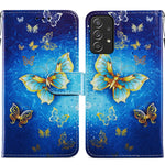 Custodia per telefono in pelle flip orizzontale con motivo dipinto, For Samsung Galaxy A33 5G, For Samsung Galaxy A53 5G