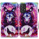 Custodia per telefono in pelle flip orizzontale con motivo dipinto, For Samsung Galaxy A33 5G, For Samsung Galaxy A53 5G
