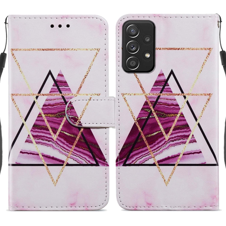 Custodia per telefono in pelle flip orizzontale con motivo dipinto, For Samsung Galaxy A33 5G, For Samsung Galaxy A53 5G