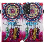 Custodia per telefono in pelle flip orizzontale con motivo dipinto, For Samsung Galaxy A33 5G, For Samsung Galaxy A53 5G