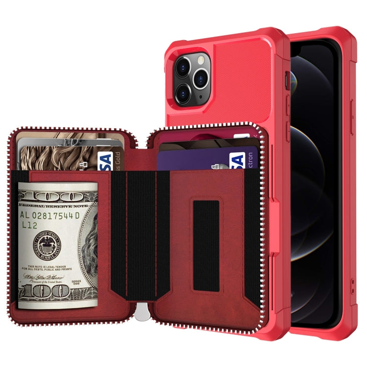 Custodia portafoglio in pelle PU con cerniera per iPhone 12 mini