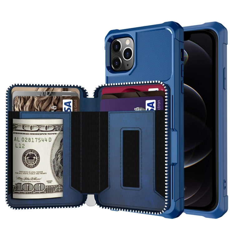 Custodia portafoglio in pelle PU con cerniera per iPhone 12 mini