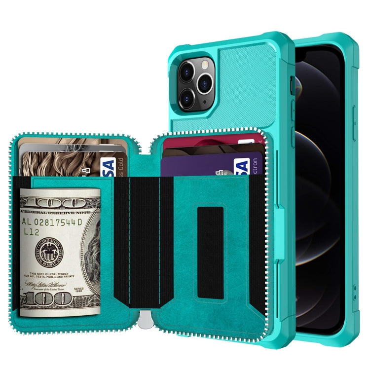 Custodia portafoglio in pelle PU con cerniera per iPhone 12 mini