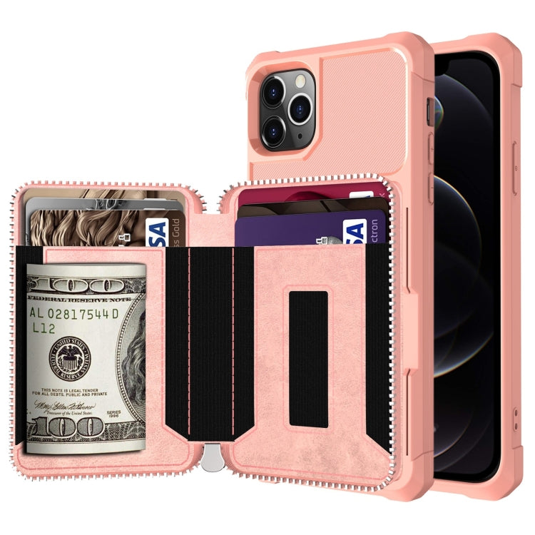 Custodia portafoglio in pelle PU con cerniera per iPhone 12 mini