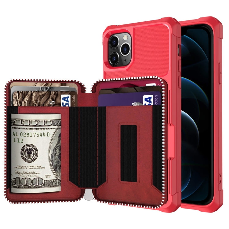 Custodia portafoglio in pelle PU con cerniera per iPhone 12 mini