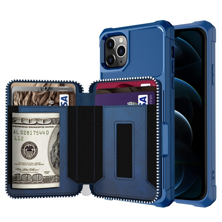 Custodia portafoglio in pelle PU con cerniera per iPhone 12 mini
