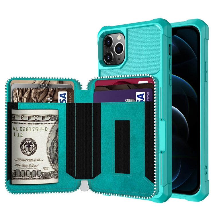Custodia portafoglio in pelle PU con cerniera per iPhone 12 mini