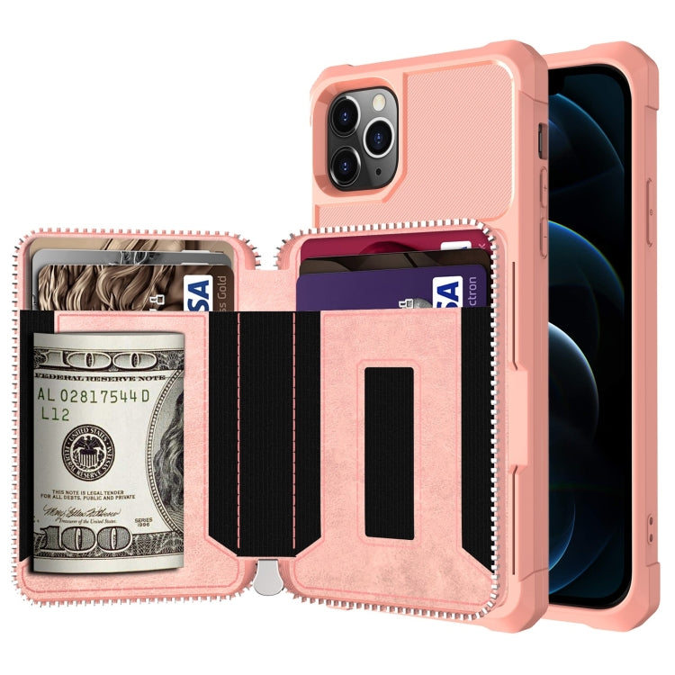 Custodia portafoglio in pelle PU con cerniera per iPhone 12 mini