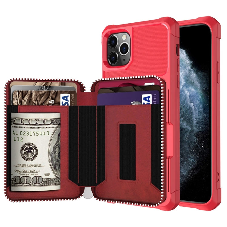 Custodia portafoglio in pelle PU con cerniera per iPhone 12 mini