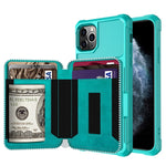 Custodia portafoglio in pelle PU con cerniera per iPhone 12 mini