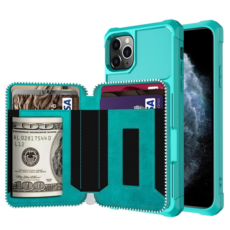 Custodia portafoglio in pelle PU con cerniera per iPhone 12 mini