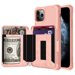 Custodia portafoglio in pelle PU con cerniera per iPhone 12 mini