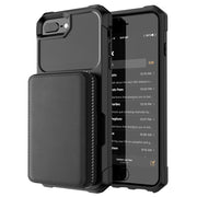 Custodia posteriore in PU per portafoglio con cerniera, For iPhone 7 Plus / 8 Plus / 6 Plus, For iPhone 11, For iPhone X / XS