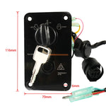 Kit pannello interruttore a chiave motore singolo fuoribordo/yacht per Yamaha 704-82570-08-00, 704-82570-08-00