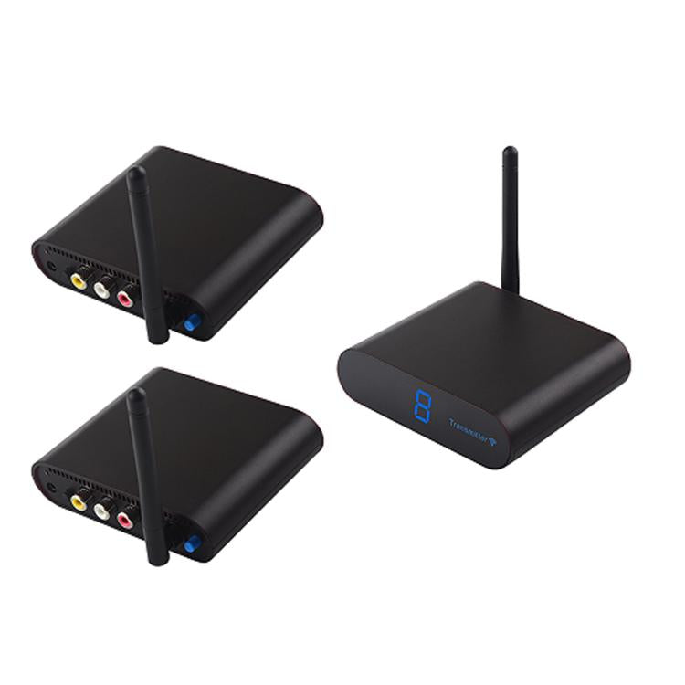 Measy AV530-2 Trasmettitore audio/video wireless da 5,8 GHz + 2 ricevitori, distanza di trasmissione: 300 m,, AV530-2 EU Plug, AV530-2 AU Plug, AV530-2 UK Plug