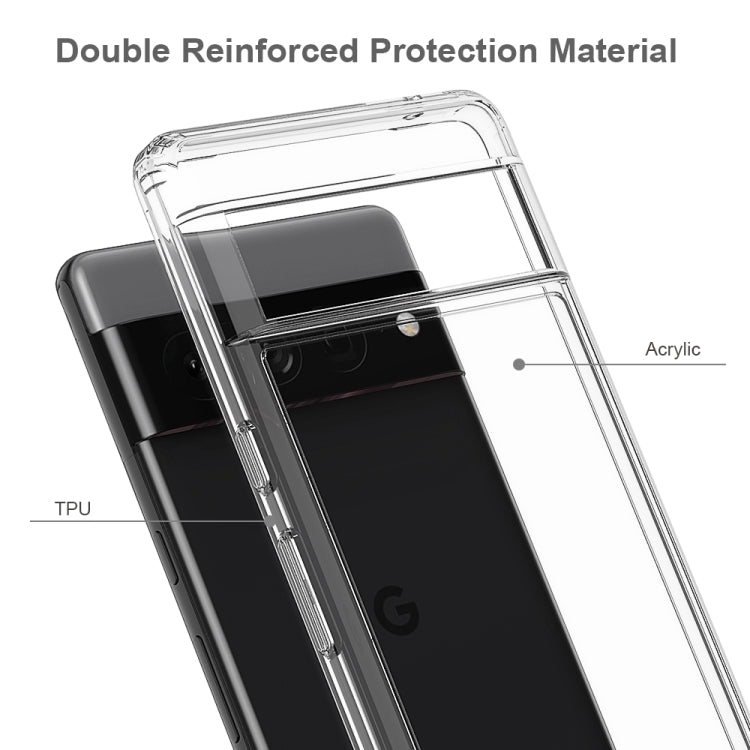 TPU antigraffio + custodia protettiva in acrilico, For Google Pixel 7 Pro, For Google Pixel 7