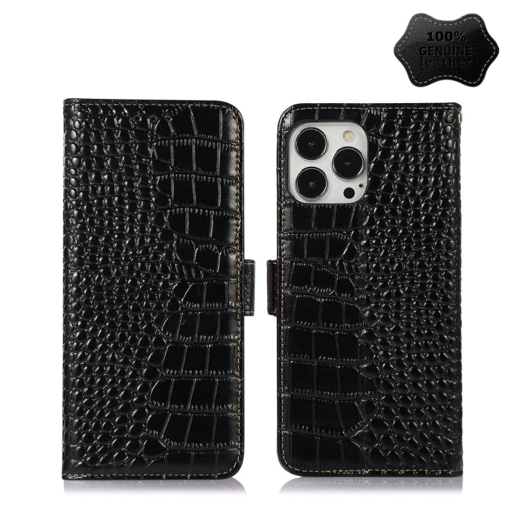Custodia per telefono in pelle di vacchetta di coccodrillo, For iPhone 13 Pro, For iPhone 13 Pro Max, For iPhone 12 Pro Max