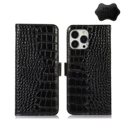 Custodia per telefono in pelle di vacchetta di coccodrillo, For iPhone 13 Pro, For iPhone 13 Pro Max, For iPhone 12 Pro Max