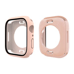 PC + custodia per orologio impermeabile con pellicola in vetro temperato con coperchio inferiore per Apple Watch Series, 9 / 8 / 7 41mm, 9 / 8 / 7 45mm