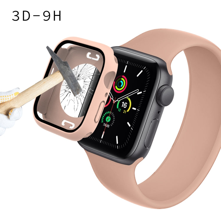 PC + custodia per orologio impermeabile con pellicola in vetro temperato con coperchio inferiore per Apple Watch Series, 9 / 8 / 7 41mm, 9 / 8 / 7 45mm